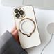 Чехол для iPhone 15 Plus Glitter Holder Case Magsafe с кольцом подставкой + стекло на камеру