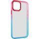 Чехол TPU+PC Fresh sip series для Apple iPhone 11 (6.1") Бирюзовый / Розовый