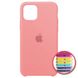 Чехол Apple silicone case for iPhone 11 Pro с микрофиброй и закрытым низом Light Pink