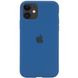 Чехол для iPhone 11 Silicone Full navy blue / синий / закрытый низ