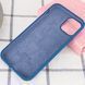 Чехол для iPhone 11 Silicone Full navy blue / синий / закрытый низ