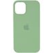 Чехол Silicone Case (AA) для Apple iPhone 12 Pro Max (6.7") (Мятный/Mint)
