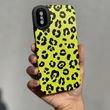 Чохол для iPhone X / XS Rubbed Print Silicone Green leopard