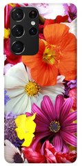 Чехол для Samsung Galaxy S21 Ultra PandaPrint Бархатный сезон цветы