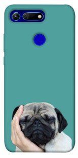 Чехол для Huawei Honor View 20 / V20 PandaPrint Спящий мопс животные