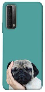 Чехол для Huawei P Smart (2021) PandaPrint Спящий мопс животные