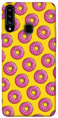 Чохол для Samsung Galaxy A20s PandaPrint Пончики патерн