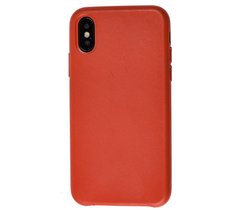 Чехол для iPhone X / Xs Leather classic "красный"