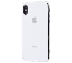 Чехол для iPhone Xs Max Silicone case (TPU) белый глянцевый