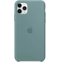Чохол Silicone case Original 1:1 (AAA) для Apple iPhone 11 Pro Max (6.5") (Зелений / Cactus) Найкраща якість!!