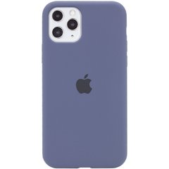 Чехол для Apple iPhone 11 Pro (5.8") Silicone Full / закрытый низ (Темный Синий / Midnight Blue)