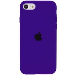 Чехол Silicone Case Full Protective (AA) для Apple iPhone SE (2020) (Фиолетовый / Purple)