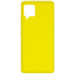 Чехол Silicone Cover Full without Logo (A) для Samsung Galaxy A42 5G (Желтый / Flash)