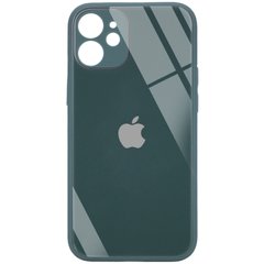 TPU+Glass чехол GLOSSY Logo Full camera (opp) для Apple iPhone 12 mini (5.4") (Зеленый)