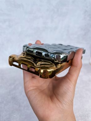 Чехол для iPhone 12 / 12 Pro 3D Bamper Silver