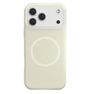 Чехол для iPhone 17 Pro Max / 18 Pro Max Neon Silicone Case MagSafe Antique White