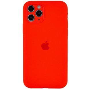 Чохол для Apple iPhone 12 Pro Silicone Full camera закритий низ + захист камери / Червоний / Red