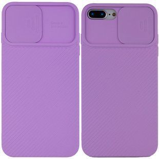 Чехол Camshield Square TPU со шторкой для камеры для Apple iPhone 7 plus / 8 plus (5.5"") Сиреневый