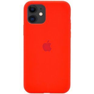 Чехол для iPhone 11 Silicone Full red / красный / закрытый низ