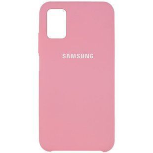 Чехол Silicone Cover (AAA) для Samsung Galaxy M51 (Розовый / Light pink)