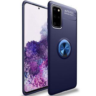 TPU чохол Deen ColorRing під магнітний тримач (opp) для Samsung Galaxy S20 + | синій