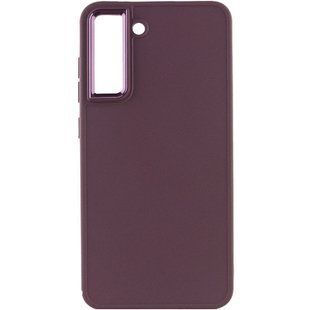 TPU чохол Bonbon Metal Style для Samsung Galaxy S24 (Бордовий / Plum)