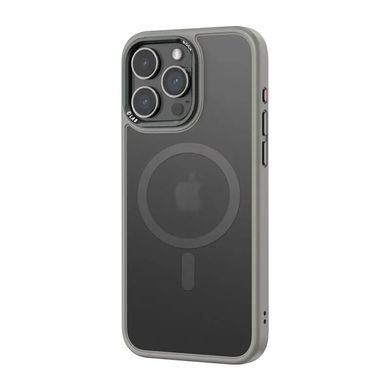 Чохол для iPhone 16 Pro Max Rock Premium Metal Lens Shield with magnetic Gray