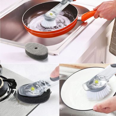 Щётка для мытья посуды с дозатором 580