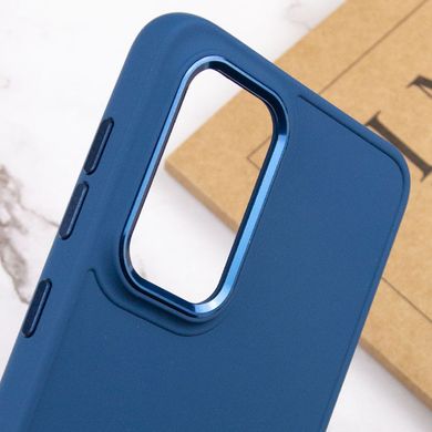 TPU чехол Bonbon Metal Style для Samsung Galaxy A15 4G/5G (Синий / Denim Blue)