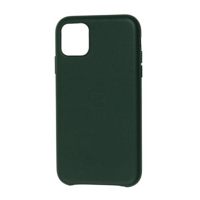 Чохол для iPhone 11 Leather сase (Leather) зелений ліс