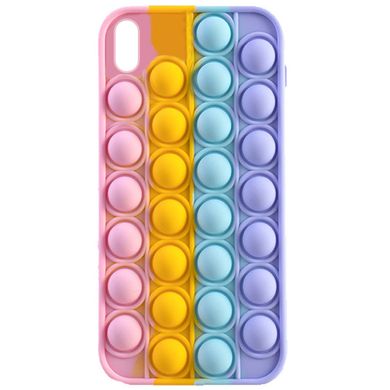 Чохол для iPhone X / XS Pop-It Case Поп іт Рожевий Light Pink / Glycine