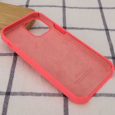 Чехол silicone case for iPhone 12 Pro / 12 (6.1") (Розовый / Hot Pink)