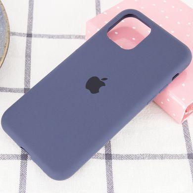 Чехол для Apple iPhone 11 Pro (5.8") Silicone Full / закрытый низ (Темный Синий / Midnight Blue)