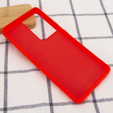 Чехол Silicone Cover Full without Logo (A) для Samsung Galaxy S21 Ultra (Красный / Red)