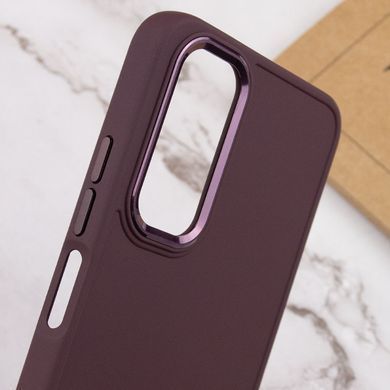 TPU чохол Bonbon Metal Style для Samsung Galaxy A23 4G Бордовий / Plum