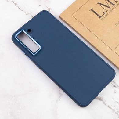 TPU чохол Bonbon Metal Style для Samsung Galaxy S21 FE Синій / Cosmos blue