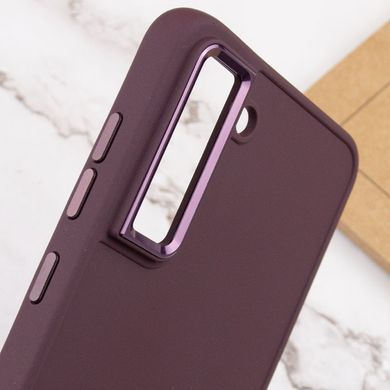 TPU чохол Bonbon Metal Style для Samsung Galaxy S24 (Бордовый / Plum)