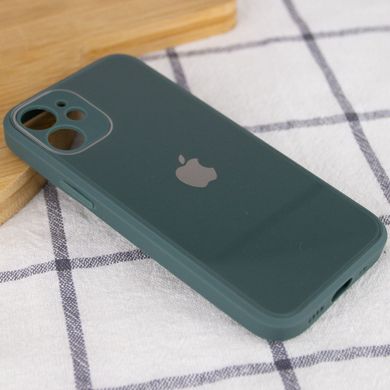 TPU+Glass чехол GLOSSY Logo Full camera (opp) для Apple iPhone 12 mini (5.4") (Зеленый)