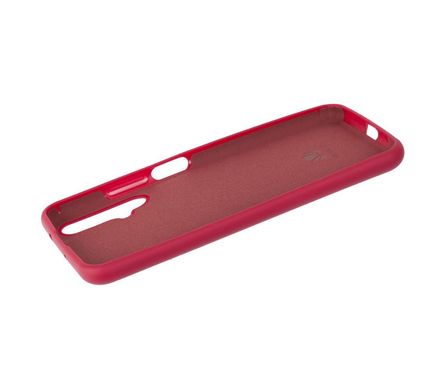Чохол для Huawei P20 Silicone Full рожево-червоний