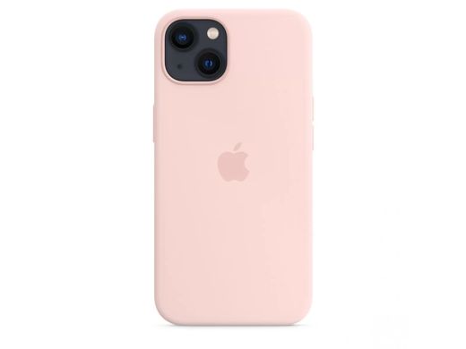 Чохол Silicone case Original 1:1 (AAA) with Magsafe для Apple iPhone 13 (6.1") (Рожевий / Chalk Pink)