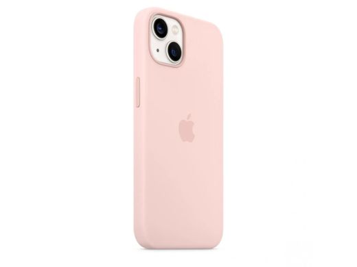 Чехол Silicone case Original 1:1 (AAA) with Magsafe для Apple iPhone 13 (6.1") (Розовый/ Chalk Pink)