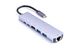 USB-хаб ZAMAX 8-в-1 Type C + USB HUB to HDMI/HDTV + PD + USB C + SD + TF + RJ45, Grey
