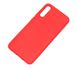 Чохол для Samsung Galaxy A70 (A705) Silicone Full червоний з закритим низом і мікрофіброю