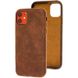 Кожаный чехол Croco Leather для Apple iPhone 11 (6.1"") Brown