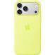 Чохол Silicone case Original 1:1 (AAA) with Magsafe для Apple iPhone 17 Pro Max (Неоново-жовтий / Neon Yellow)