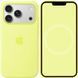 Чохол Silicone case Original 1:1 (AAA) with Magsafe для Apple iPhone 17 Pro Max (Неоново-жовтий / Neon Yellow)