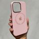 Чехол для iPhone 13 Pro Silicone Case Full (Metal Frame and Buttons) with Magsafe с металлическими кнопками и рамкой Pink Sand