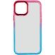 Чехол TPU+PC Fresh sip series для Apple iPhone 11 Pro Max (6.5") Бирюзовый / Розовый