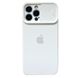 Чехол для iPhone 11 Pro Max Silicone with Logo hide camera + шторка на камеру White