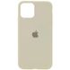 Чехол для Apple iPhone 11 Pro Max Silicone Full / закрытый низ / Бежевый / Antigue White